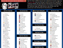 Tablet Screenshot of bigpornlist.com